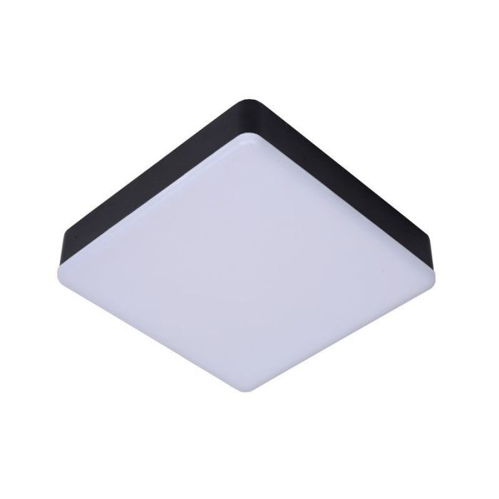 Black flush ceiling light modern, Ceres, 30W, 3000K LED, IP44