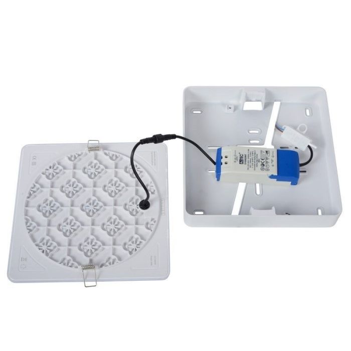 White flush ceiling light modern, Ceres, 30W, 3000K LED, IP44