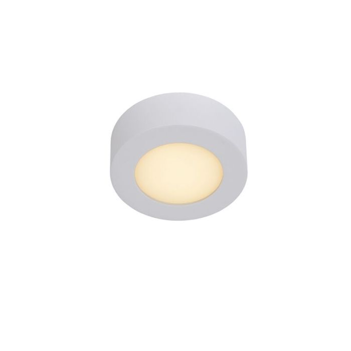 White flush ceiling light modern, Brice, 8W, 3000K LED, IP44