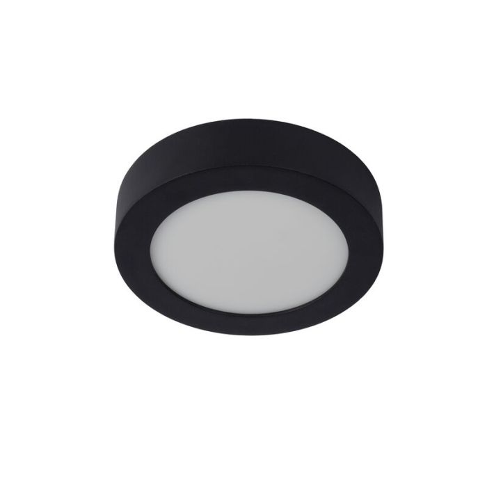 Black flush ceiling light modern, Brice, 11W, 3000K LED, IP44