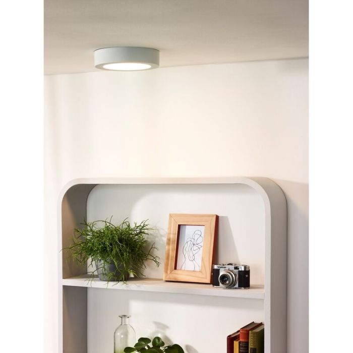 White flush ceiling light modern, Brice, 11W, 3000K LED, IP44