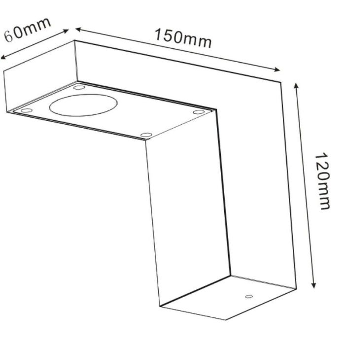 Anthracite outdoor light modern, Texas, 6W, 3000K LED, IP54