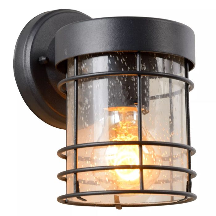 Black wall light modern, Keppel, IP23