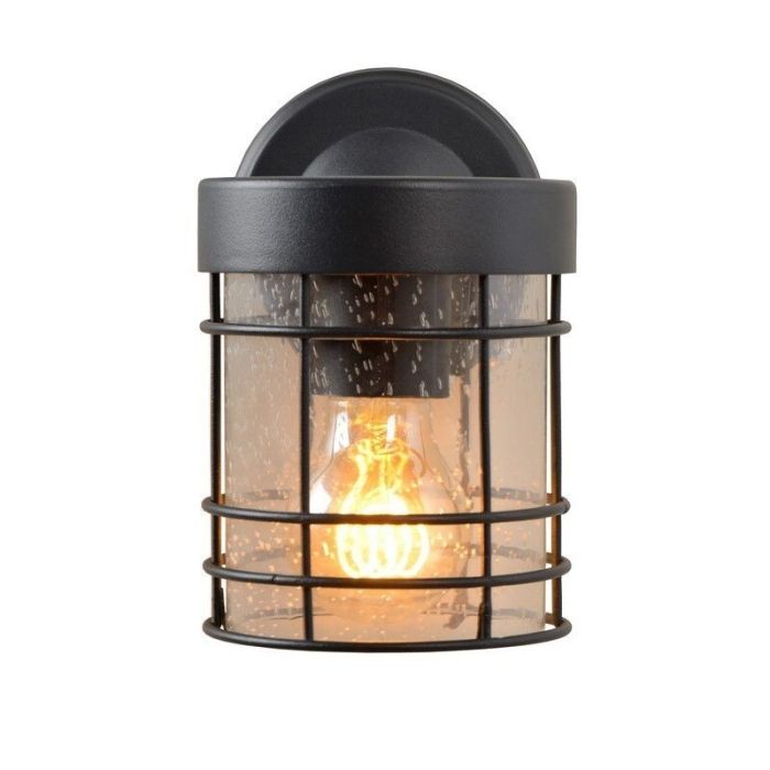 Black wall light modern, Keppel, IP23