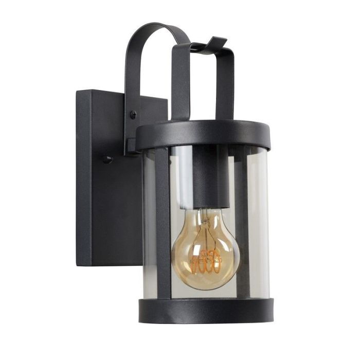 Black wall light modern, Lindelo, IP23