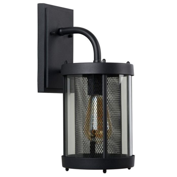 Black wall light modern, Makkum, IP23