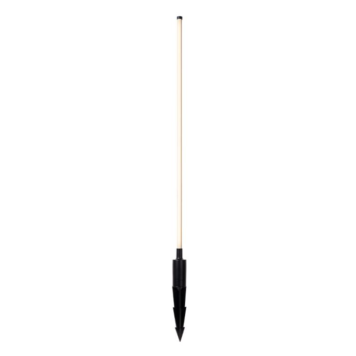 Black garden spike light modern, Lornex, 6W, 3000K LED, IP54
