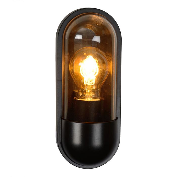 Black outdoor light classic, Capsule, IP54