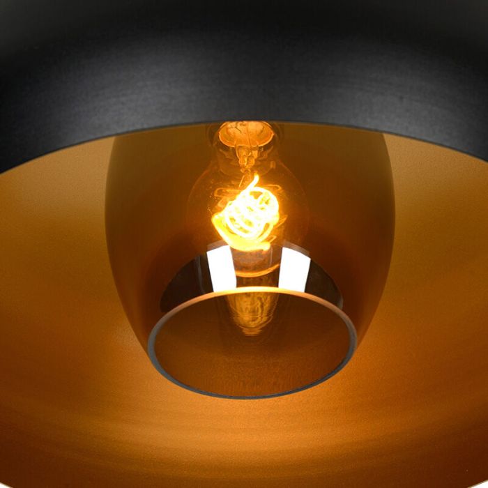 Grey flush ceiling light retro, Sharan