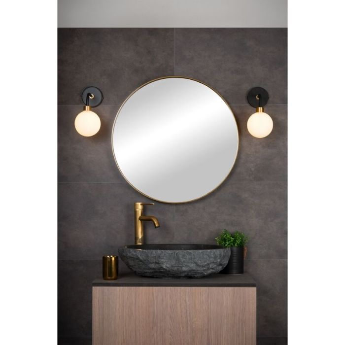 Golden wall spotlight classic, Berend, IP44