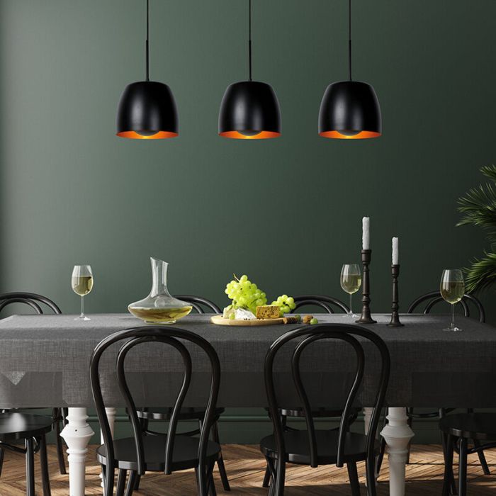 Black pendant light classic, Nolan
