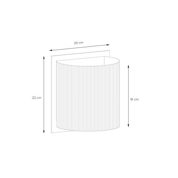 Rattan wall light brown, Magius