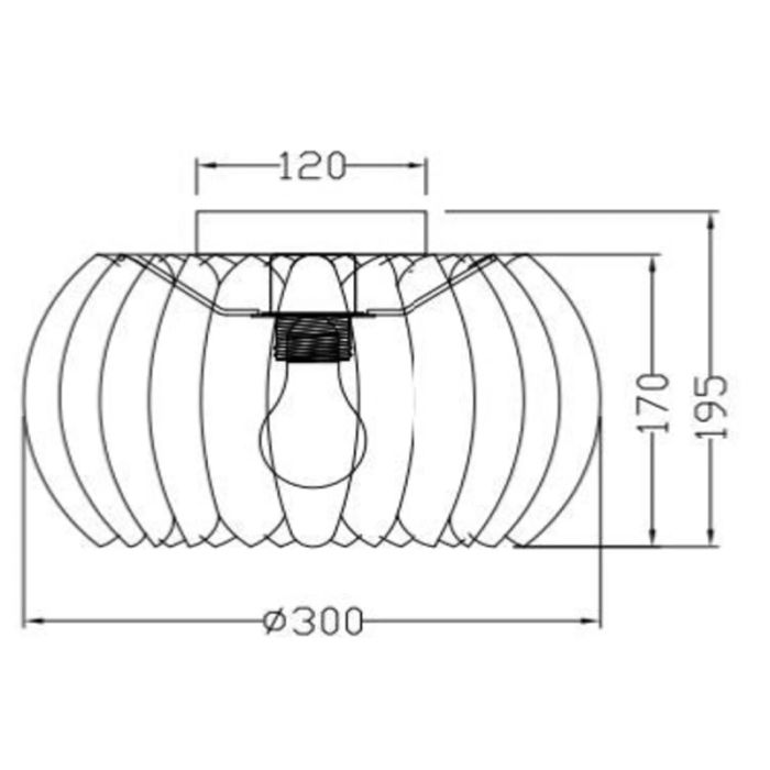 Grey flush ceiling light modern, Spencer