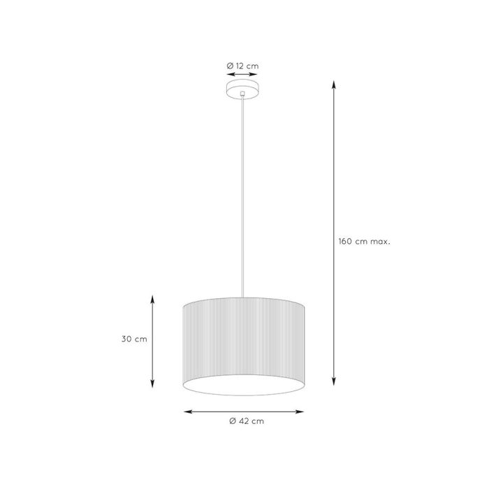 Rattan pendant light brown, Magius