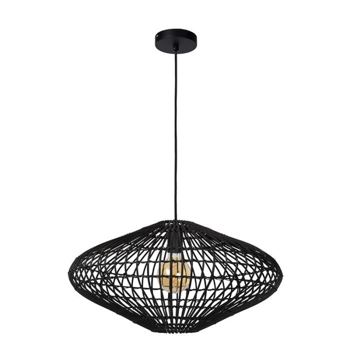Black pendant light rustic, Magali