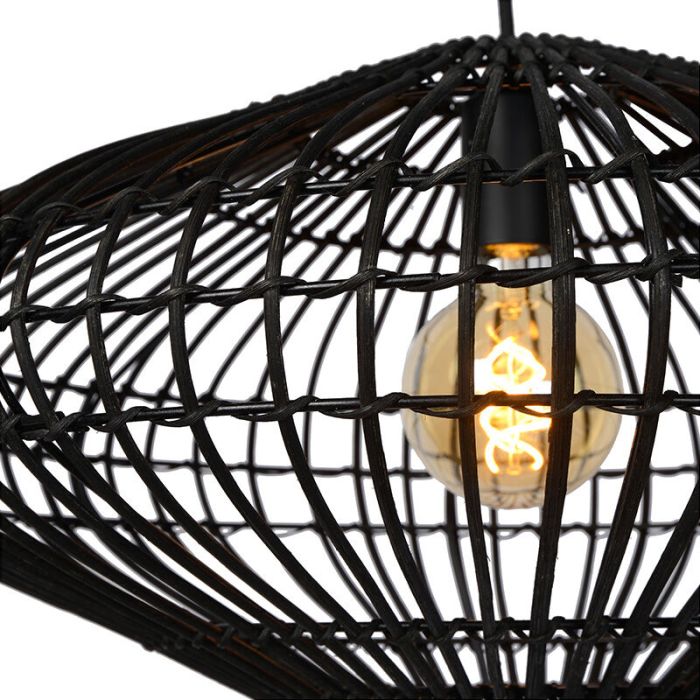 Black pendant light rustic, Magali