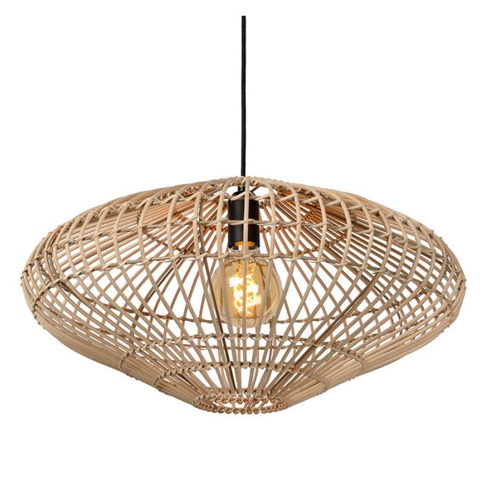 Wooden pendant light rustic, Magali