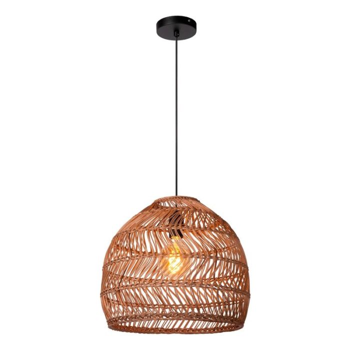 Rattan pendant light yellow, Moloko