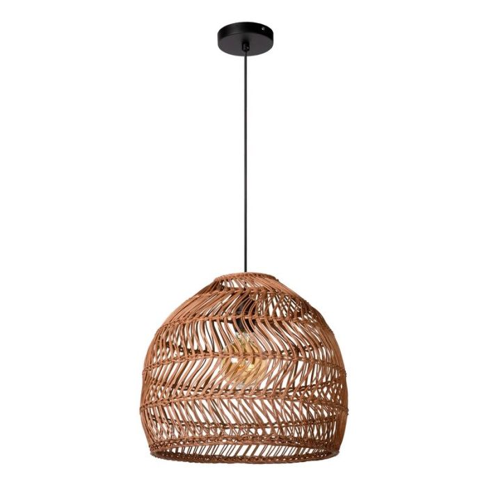 Rattan pendant light yellow, Moloko