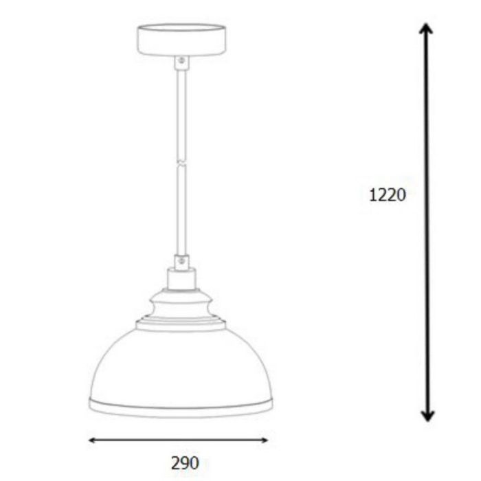 Pink pendant light modern, Isla