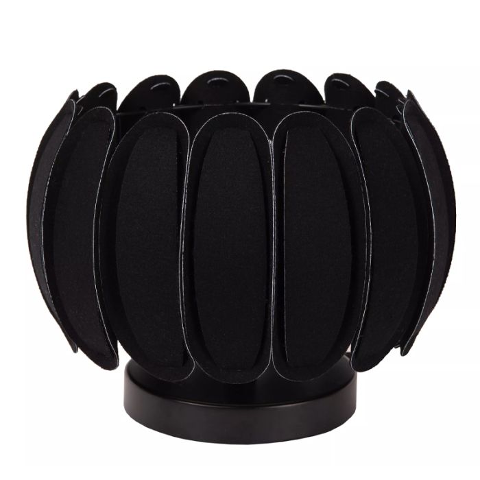Black table lamp modern, Spencer, with switch