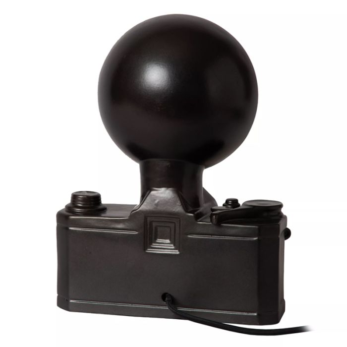 Black table lamp retro, Extravaganza Camera, with switch