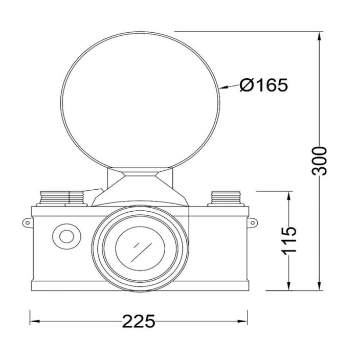 Black table lamp retro, Extravaganza Camera, with switch