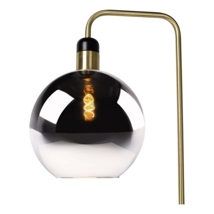 Grey floor lamp vintage, Julius, with switch