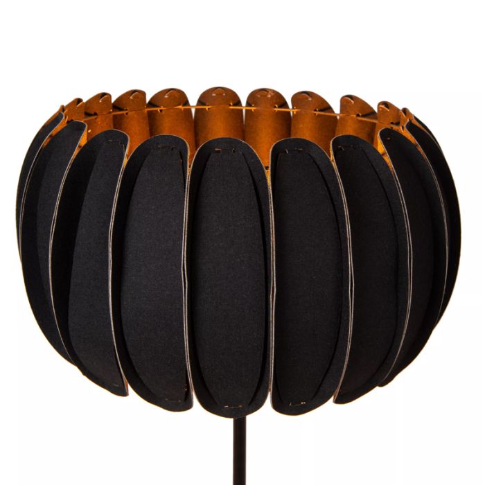 Black floor lamp modern, Spencer, with switch
