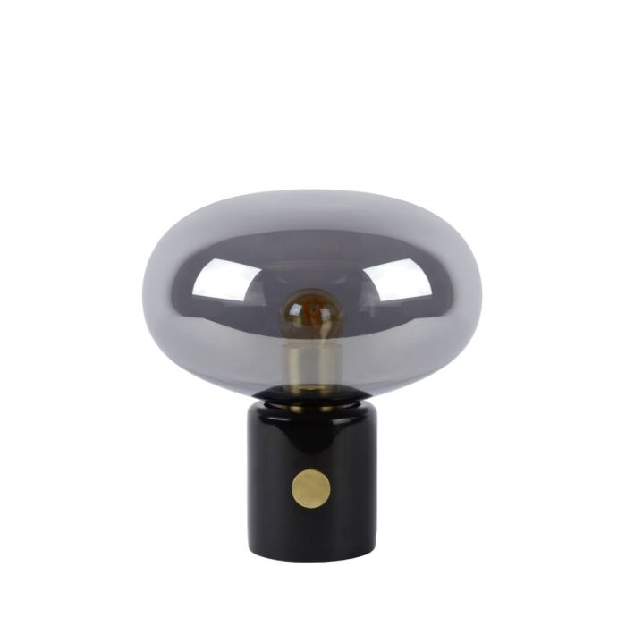 Marble table lamp grey, Charlize, with switch