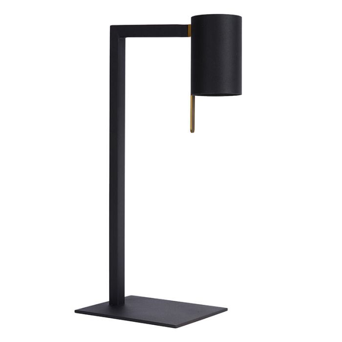 Black desk lamp modern, Lesley, with switch