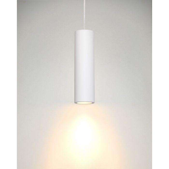 Plaster pendant light white, Gipsy