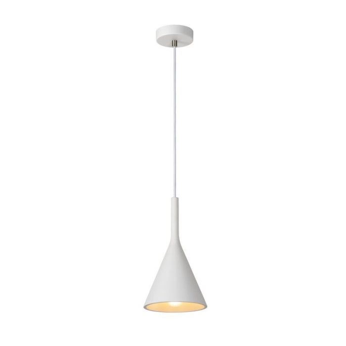 Plaster pendant light white, Gipsy