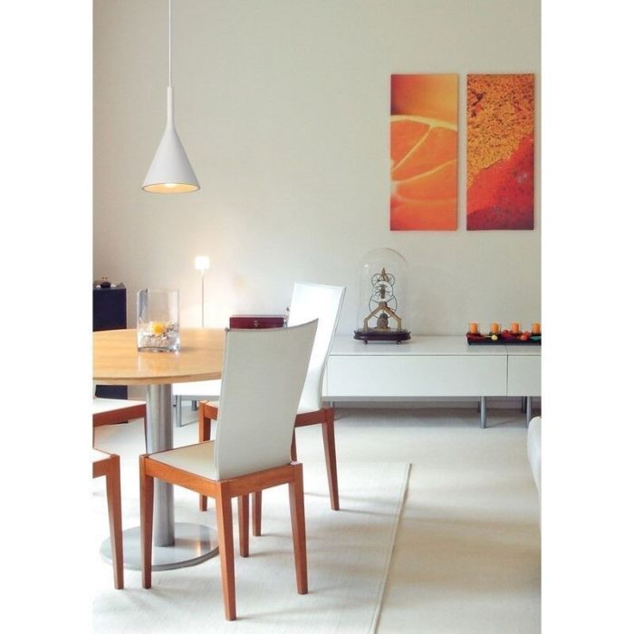 Plaster pendant light white, Gipsy
