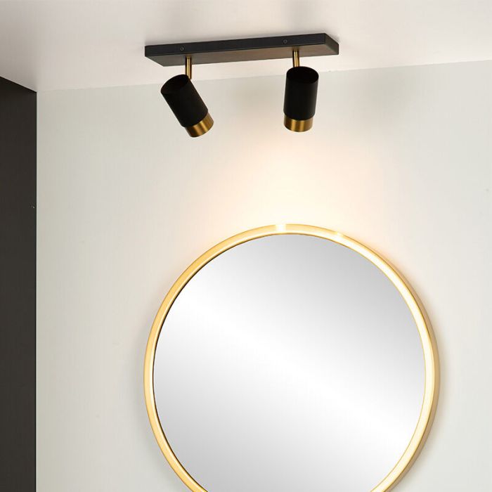 Golden ceiling spotlight modern, Floris