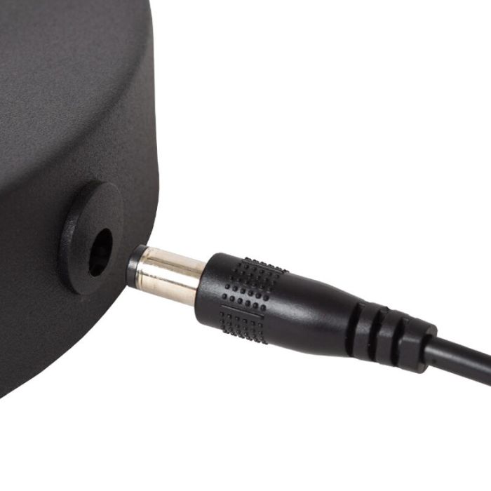 Black rechargeable table lamp modern, Tipik, 3W, 2700K LED, with touch dimmer