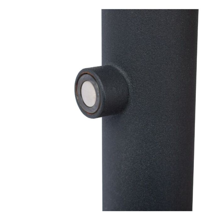 Black rechargeable floor lamp modern, Comet, 3W, 2700K LED, with touch dimmer