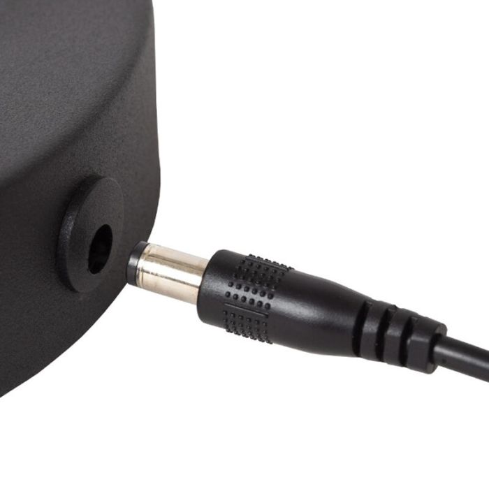 Black rechargeable floor lamp modern, Comet, 3W, 2700K LED, with touch dimmer