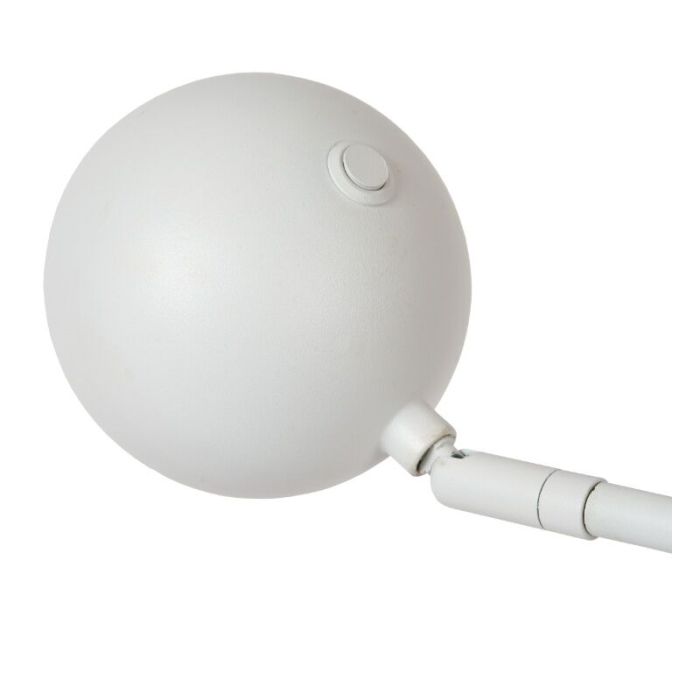 White rechargeable floor lamp modern, Comet, 3W, 2700K LED, with touch dimmer