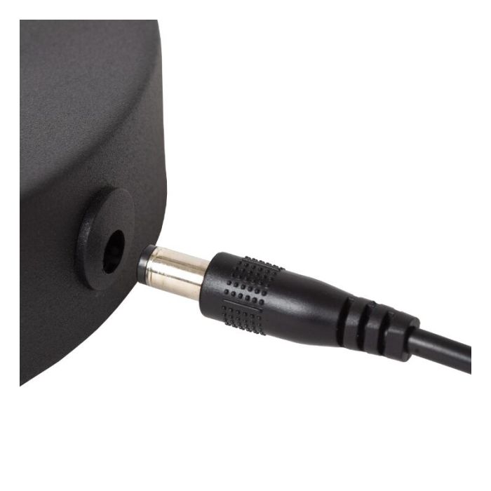 Black rechargeable floor lamp modern, Tipik, 3W, 2700K LED, with touch dimmer