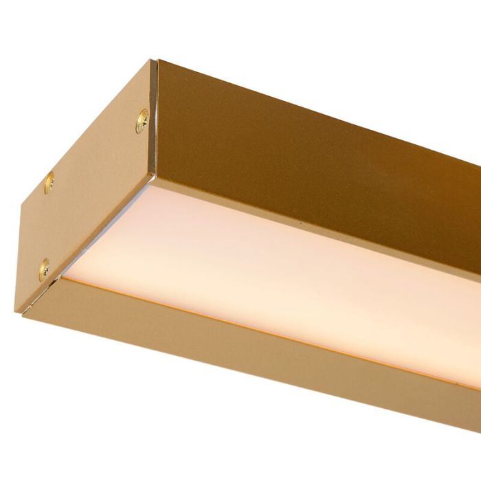 Brass bathroom wall light modern, Alexa, 8W, 3000K LED, IP44