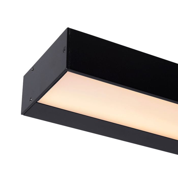 Black bathroom wall light modern, Alexa, 8W, 3000K LED, IP44