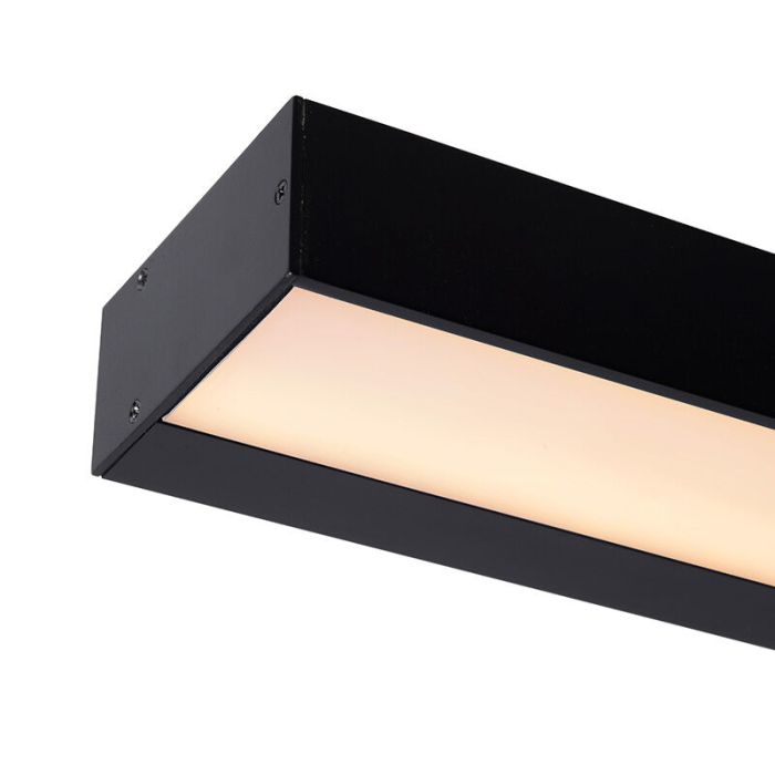 Black bathroom wall light modern, Alexa, 13W, 3000K LED, IP44