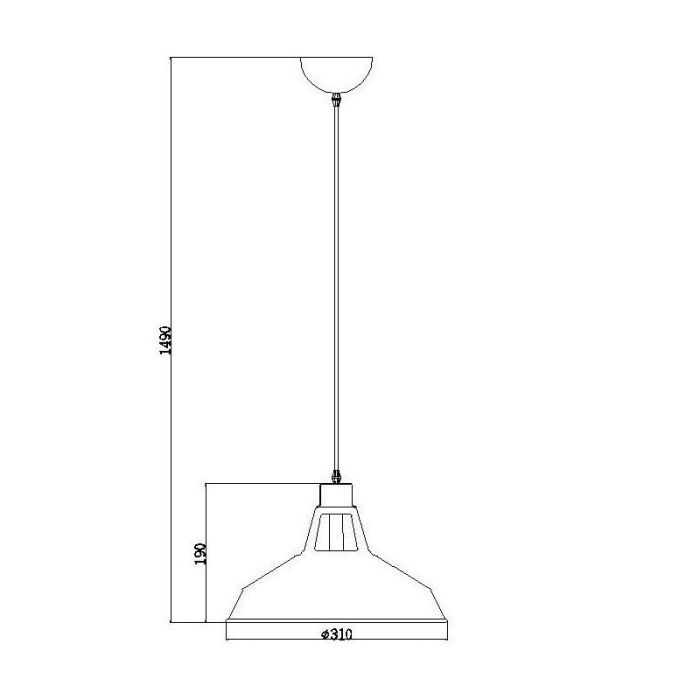 Black pendant light industrial, Brassy