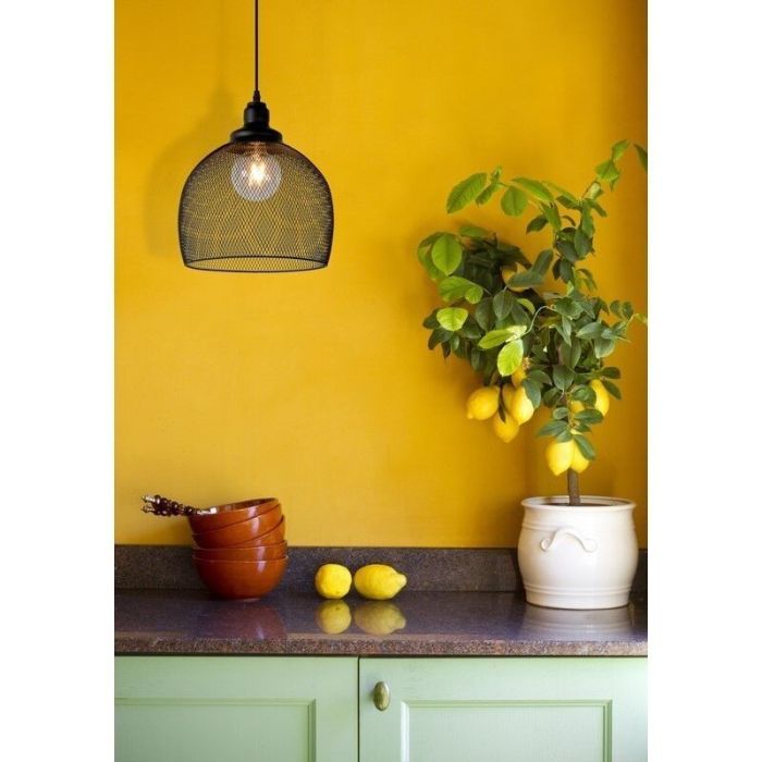Black pendant light retro, Mesh