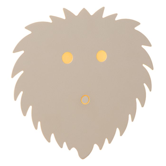 Beige children's wall light modern, Charlie, 5W, dim to warm LED, with touch dimmer