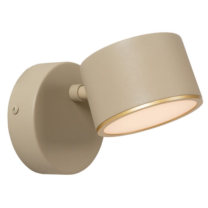 Taupe wall light modern, Gian, 9W, 2700K LED