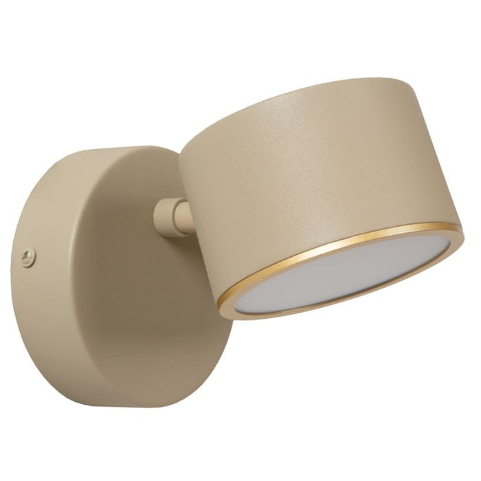 Taupe wall light modern, Gian, 9W, 2700K LED