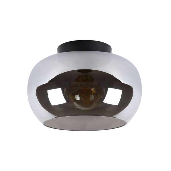 Grey flush ceiling light modern, Judi