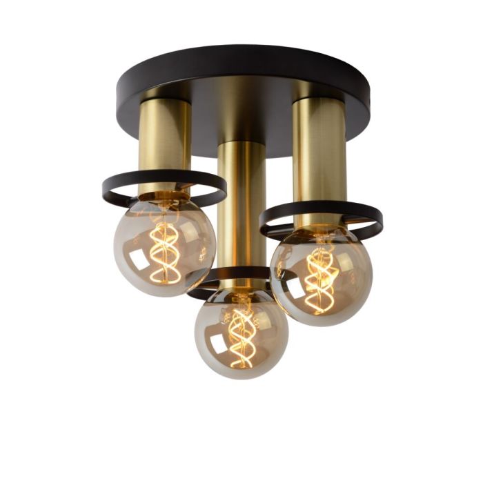 Golden flush ceiling light modern, Anaka